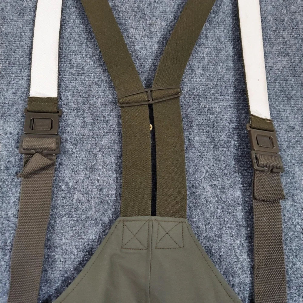 Vintage Gore-Tex Pants Mens 38x28 Green Rain‎ Bib Waterproof Military 1989